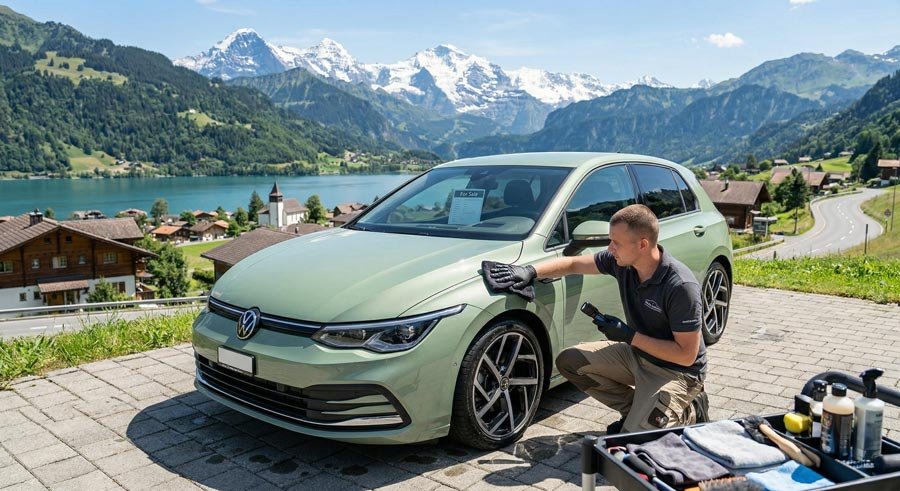 Auto verkaufen Vorbereitung Schweiz – sauberes und gepflegtes Fahrzeug